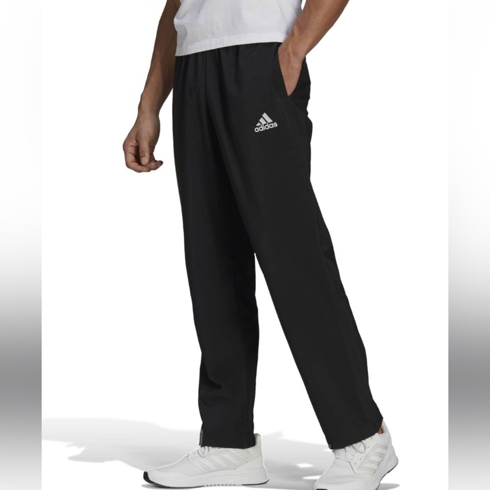 Adidas Fleece sweatpants joggers black  block core size large